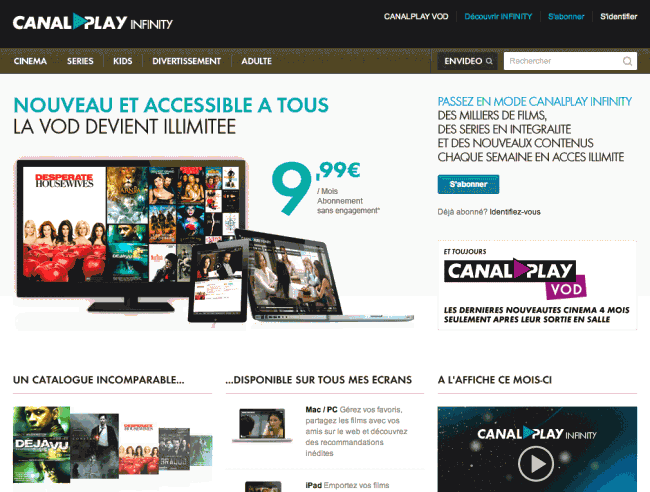 Canalplay - Page d'accueil